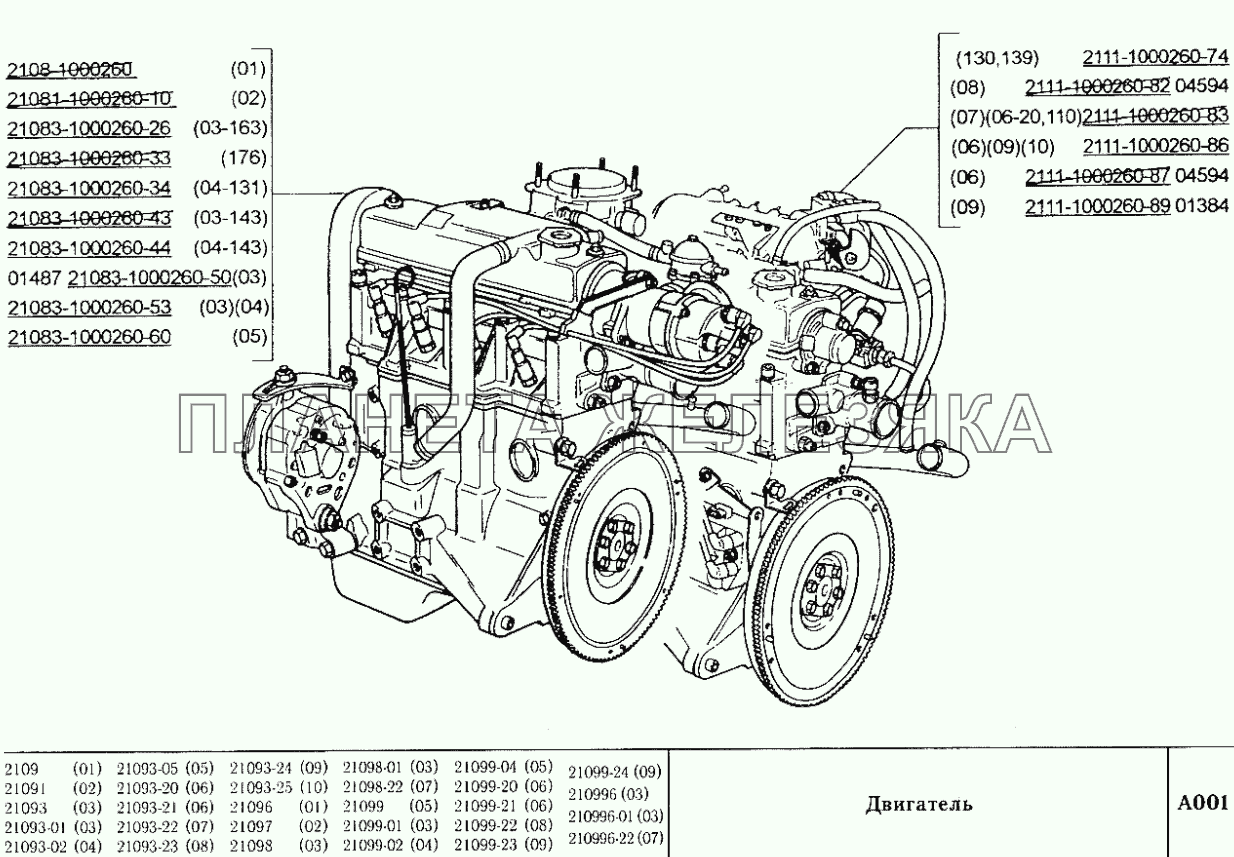 Двигатель ВАЗ-2109